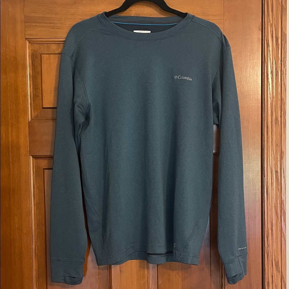Columbia Teal Long Sleeve Crewneck Top